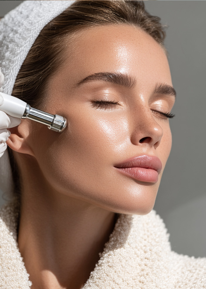 Advanced facial treatment device used for non-invasive skin rejuvenation.