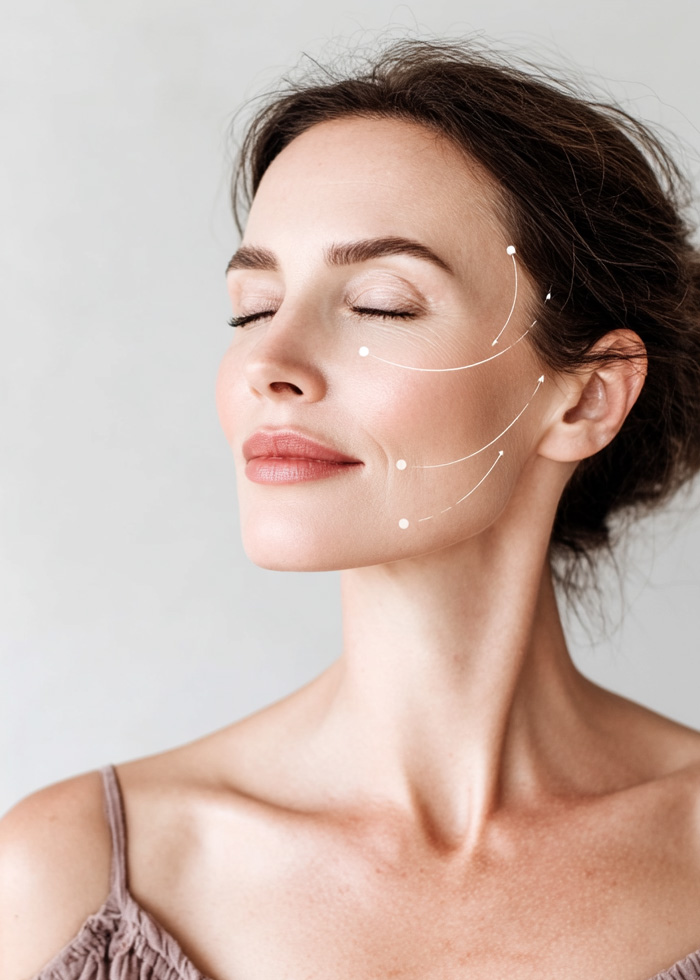 Smooth facial profile highlighting balanced Botox outcomes.