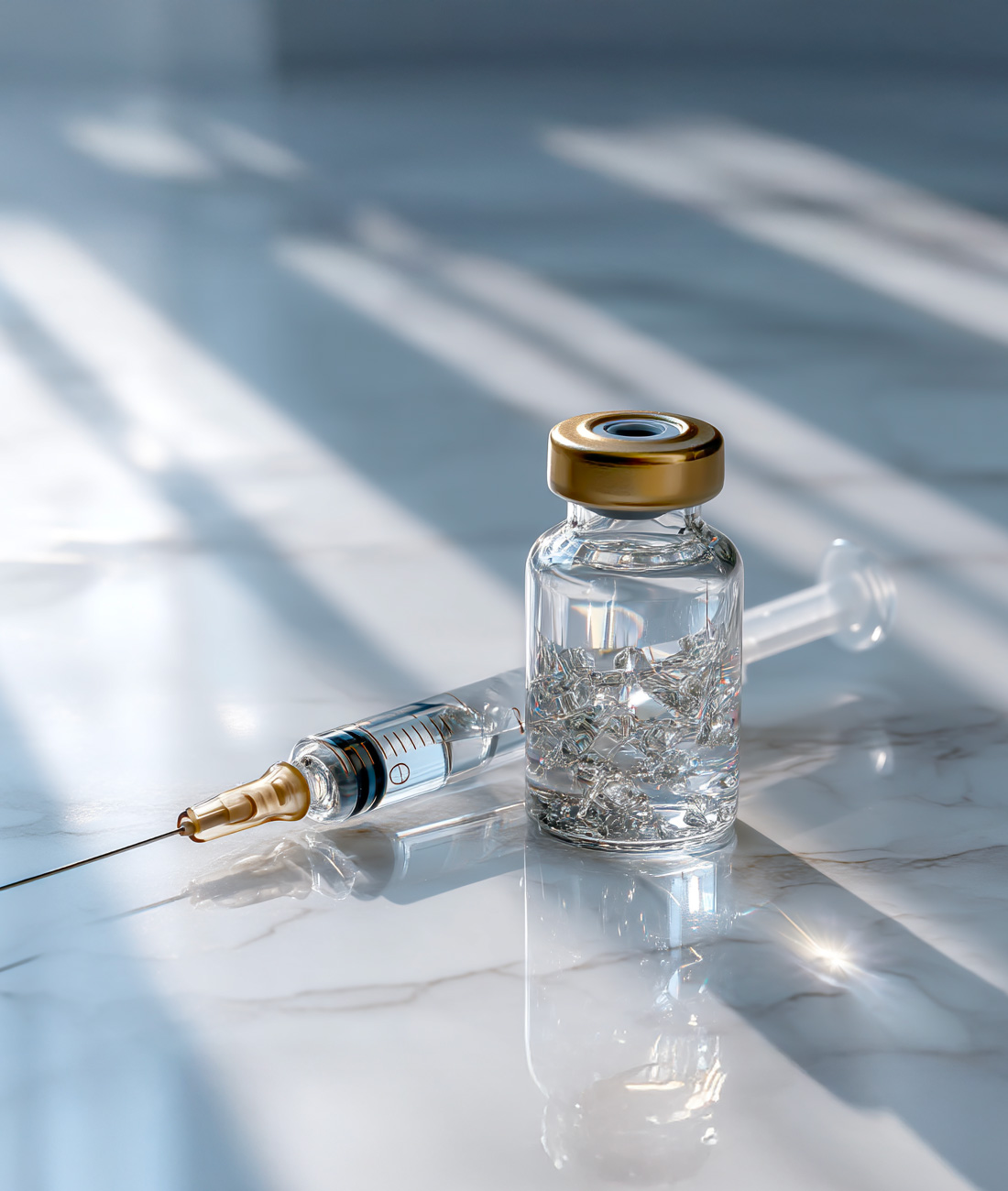 Minimal clinical tools prepared for a professional Botox treatment.