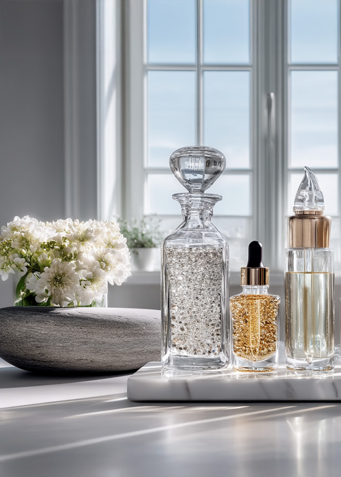 Clinically guided skincare products used during professional facial treatments.