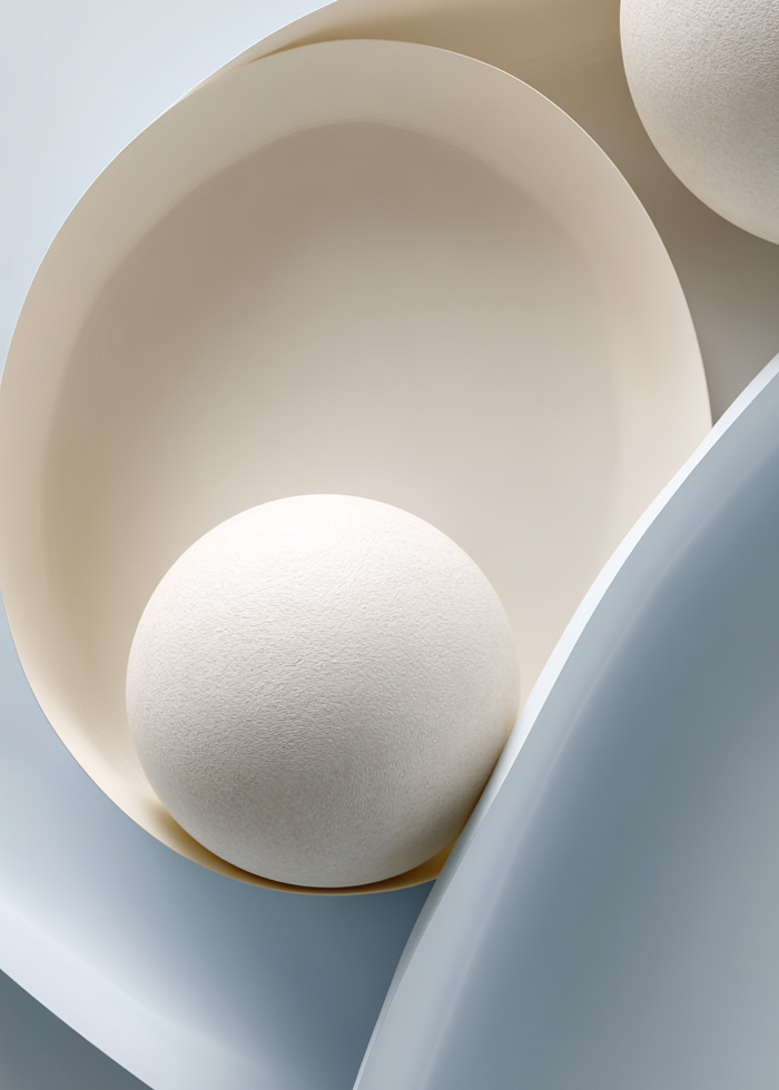 Abstract form symbolizing proportion, balance, and precision in body aesthetics