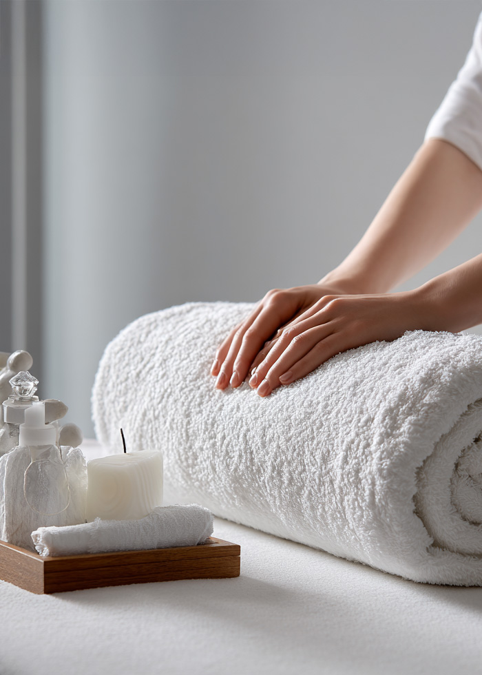 Prepared treatment setting reflecting comfort and professional body aesthetics care.