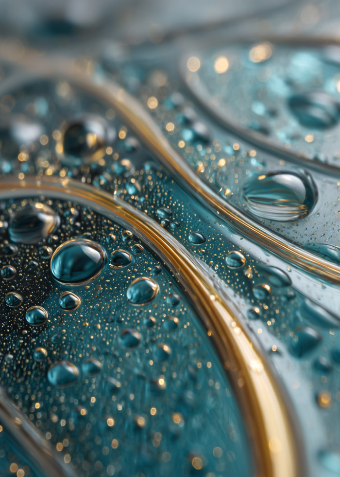 Abstract visual symbolizing internal balance and interconnected body systems.