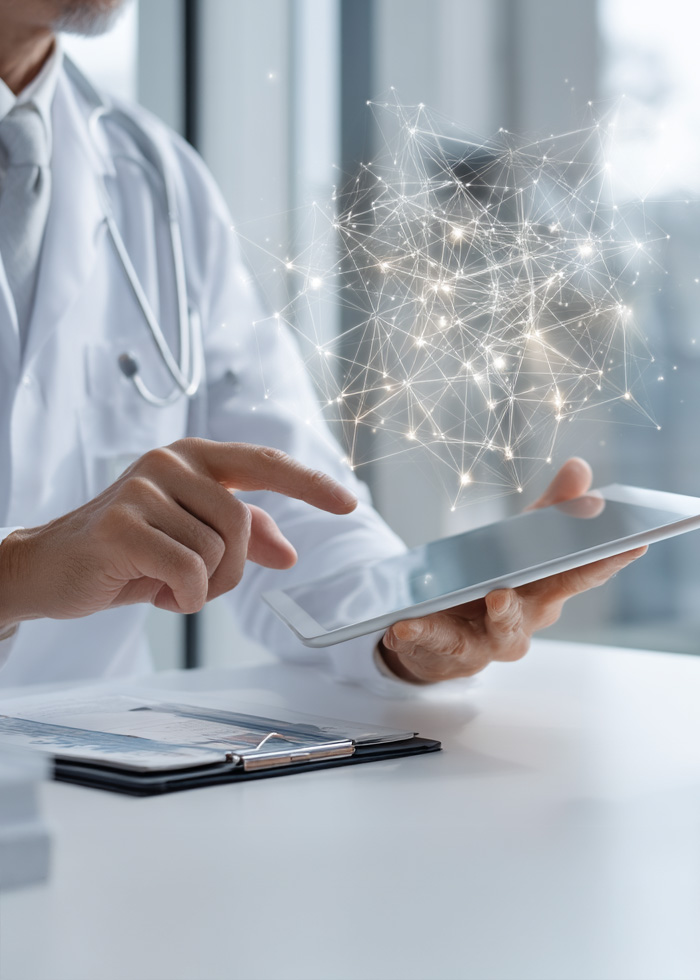 Clinical data review supporting personalized functional health assessment.