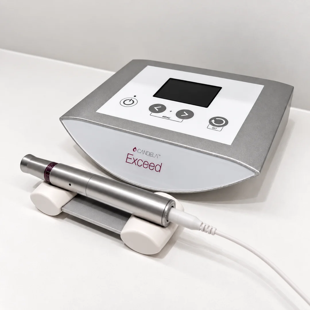 Candela Exceed microneedling console and handpiece at Bogat in Hallandale Beach